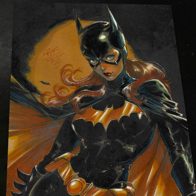 Batgirl Art Print Signed 8.5x11 | Art by Keyeske