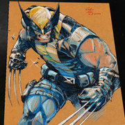 Wolverine X-Men Art Print Signed 8.5x11 | Art by Keyeske