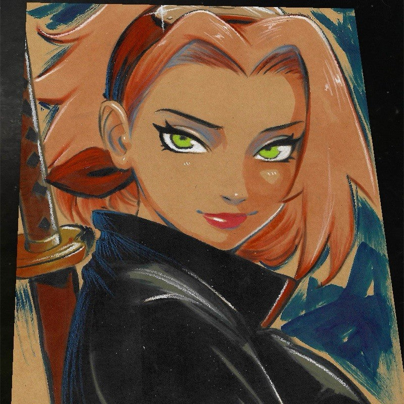 Sakura Haruno Art Print Signed 8.5x11 | Art by Keyeske