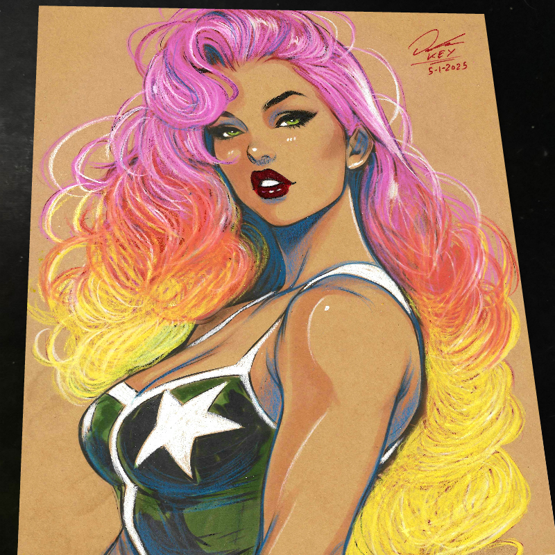Starfire Art Print Signed 8.5x11 | Art by Keyeske
