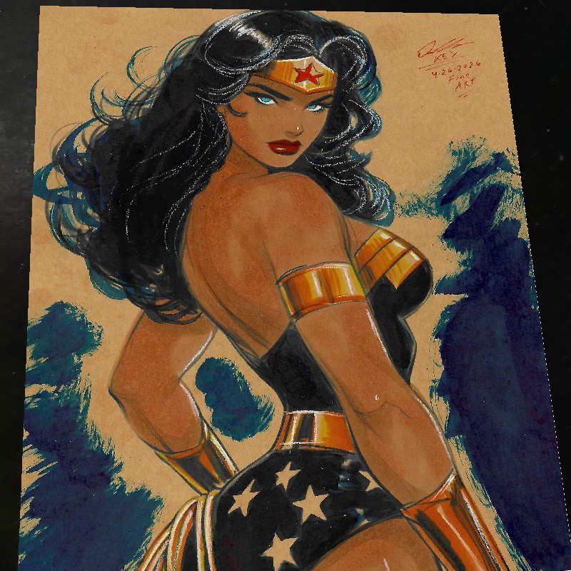 Wonder Woman art print by Keyeske