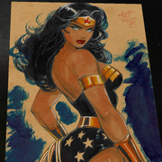Wonder Woman art print by Keyeske
