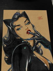 Catwoman - Marvel art print by Keyeske