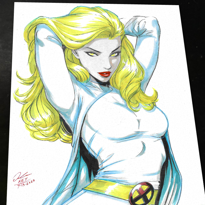 Emma Frost X-Men art print by Keyeske