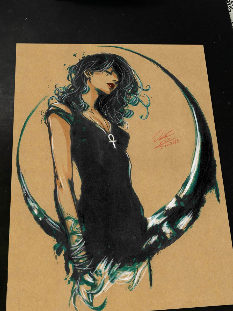 Death of the Endless Art Print Signed 8.5x11 | Art by Keyeske