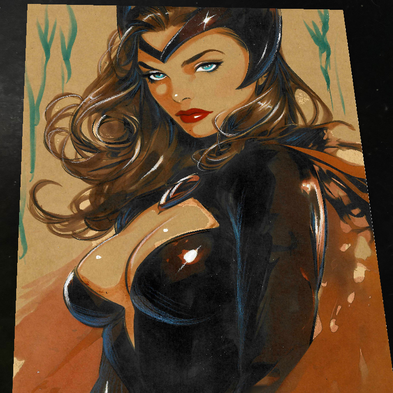 Scarlet Witch Art Print Signed 8.5x11 | Art by Keyeske
