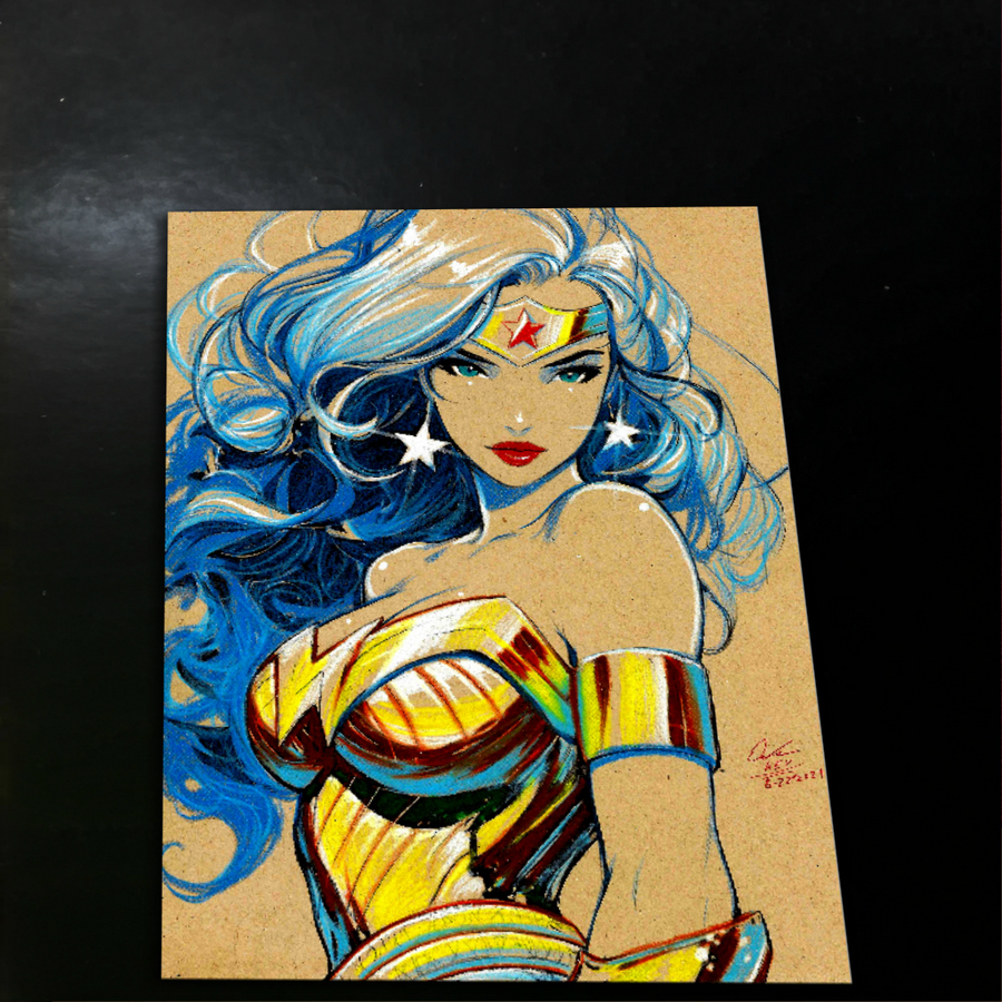 Wonder Woman art print by Keyeske
