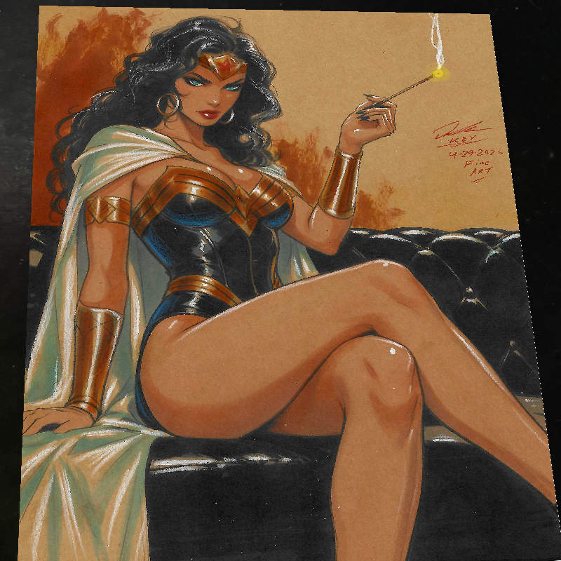 Wonder Woman art print by Keyeske