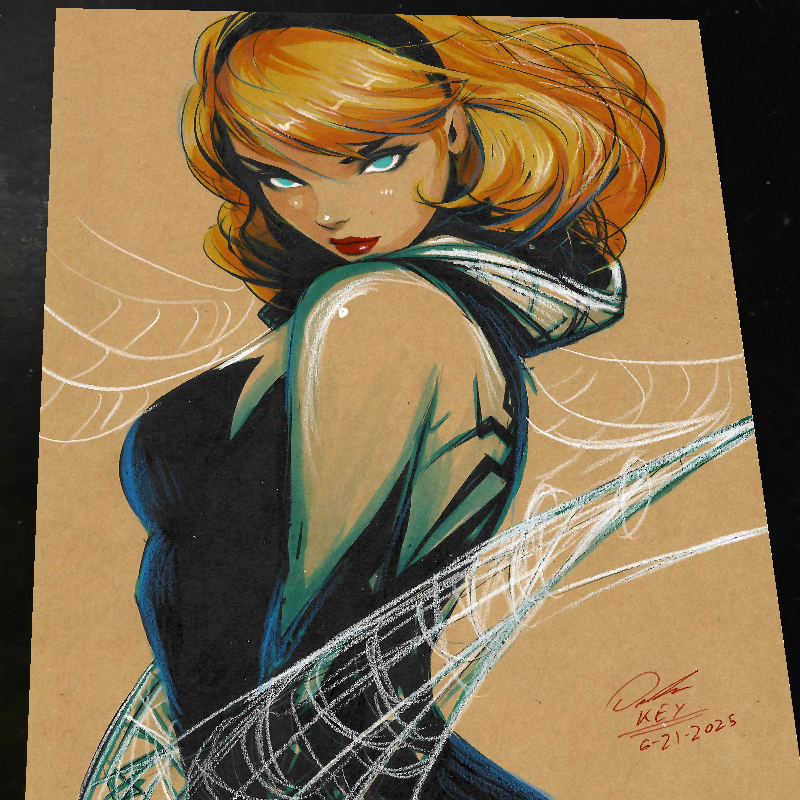 Gwen Stacy Art Print Signed 8.5x11 | Art by Keyeske