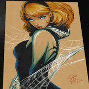 Gwen Stacy Art Print Signed 8.5x11 | Art by Keyeske