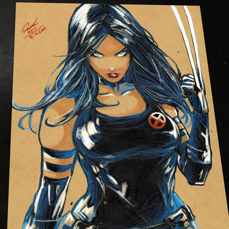 X-23 X-Men Art Print Signed 8.5x11 | Art by Keyeske