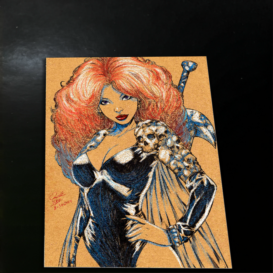 Vixen Original Art Print Signed 8.5x11 | Art by Keyeske