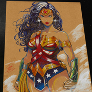 Wonder Woman art print by Keyeske