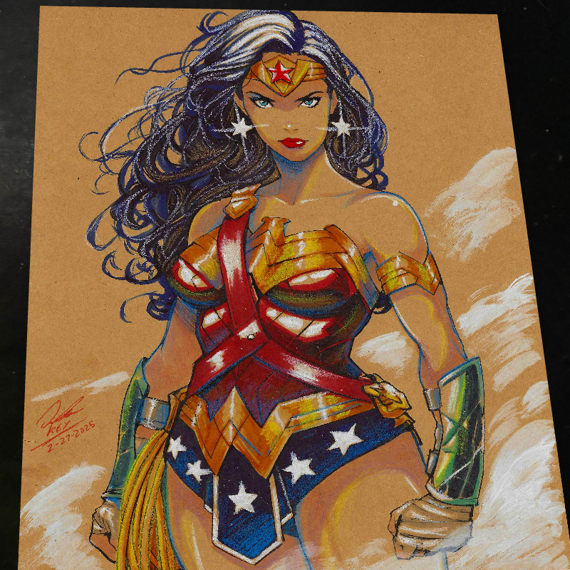 Wonder Woman art print by Keyeske