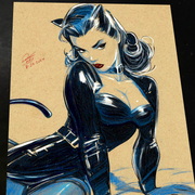Catwoman - Marvel art print by Keyeske