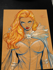 Emma Frost X-Men art print by Keyeske
