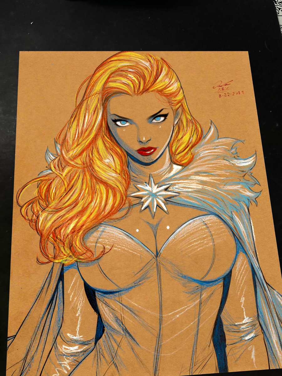 Emma Frost X-Men art print by Keyeske