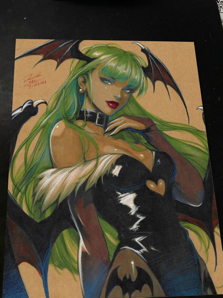 Morrigan Art Print Signed 8.5x11 | Art by Keyeske