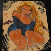 Vampirella Art Print Signed 8.5x11 Art by Keyeske