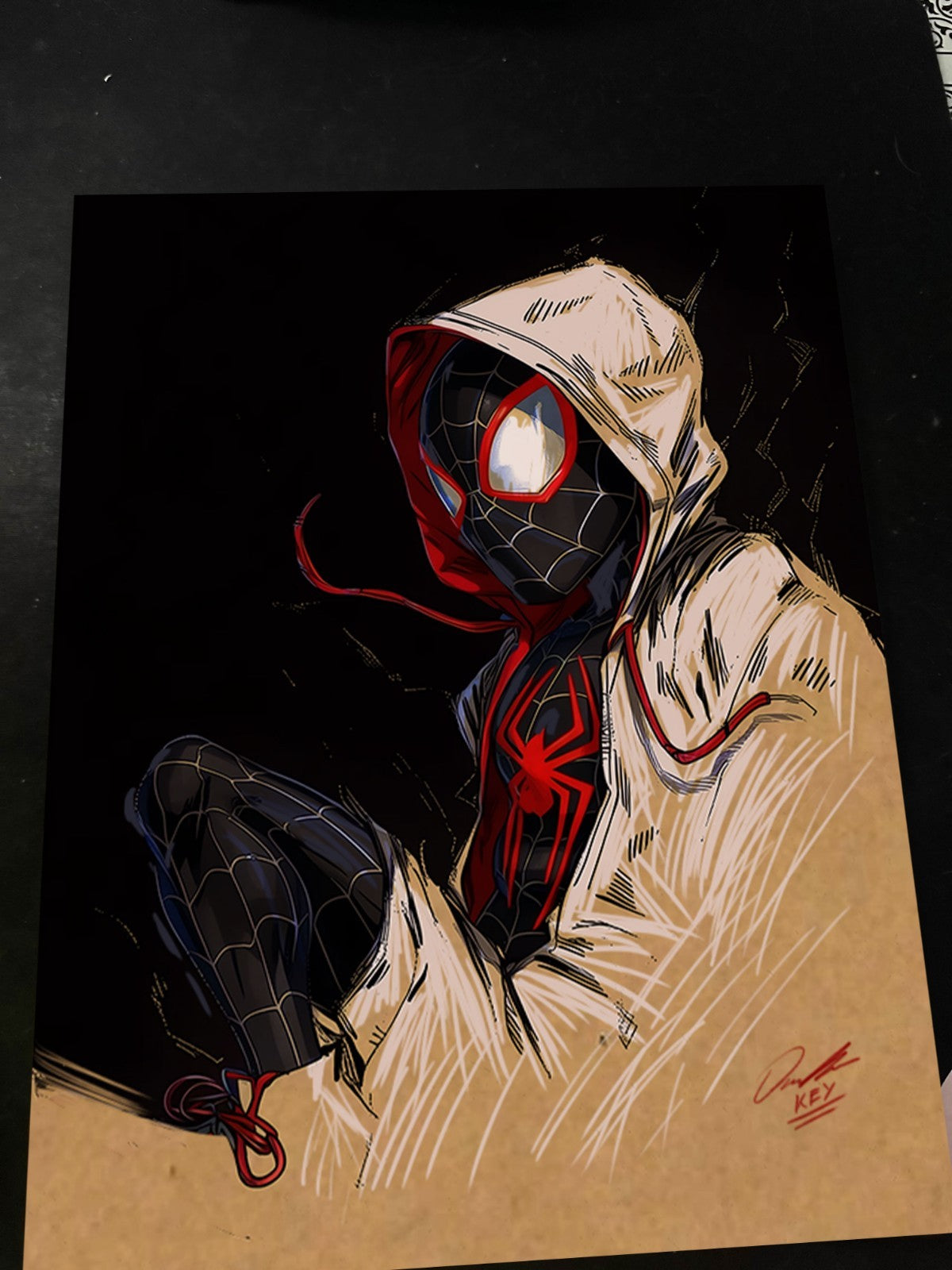 Miles Morales Art Print Signed 8.5x11 | Art by Keyeske