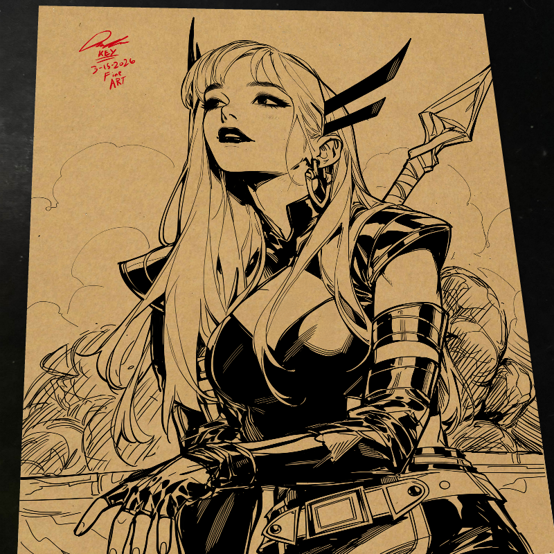 Magik X-Men Art Print Signed 8.5x11 | Art by Keyeske