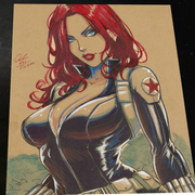 Black Widow - Marvel art print by Keyeske