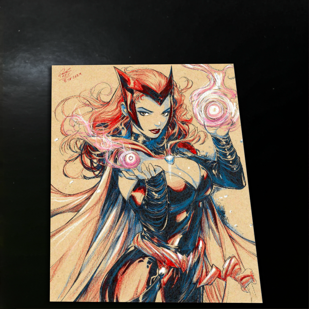 Scarlet Witch - Marvel art print by Keyeske