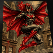 Batwoman DC Art Print Signed 8.5x11 | Art by Keyeske