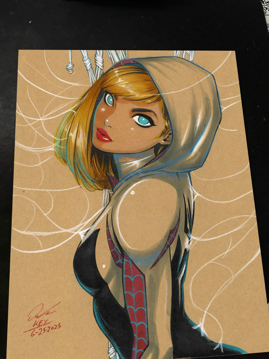 Gwen Stacy Art Print Signed 8.5x11 | Art by Keyeske