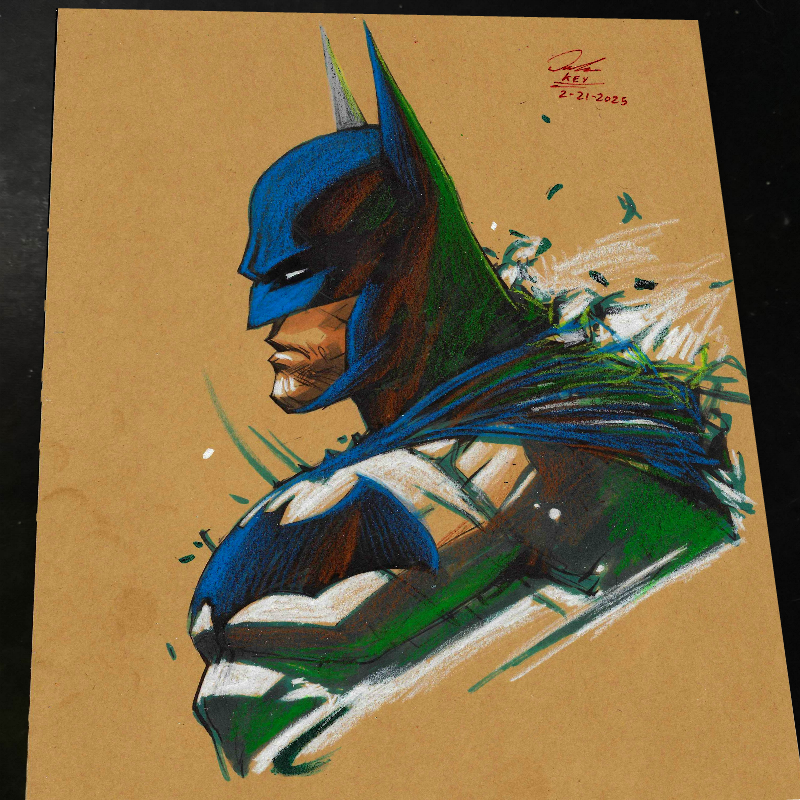 Batman - Marvel art print by Keyeske
