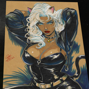 Black Cat - Marvel art print by Keyeske