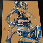 Chun Li Street Fighter - Marvel art print by Keyeske