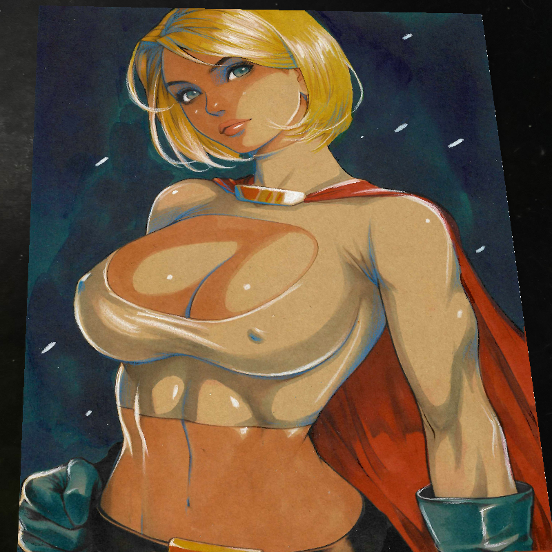 Supergirl DC Art Print Signed 8.5x11 | Art by Keyeske