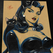 Catwoman - Marvel art print by Keyeske