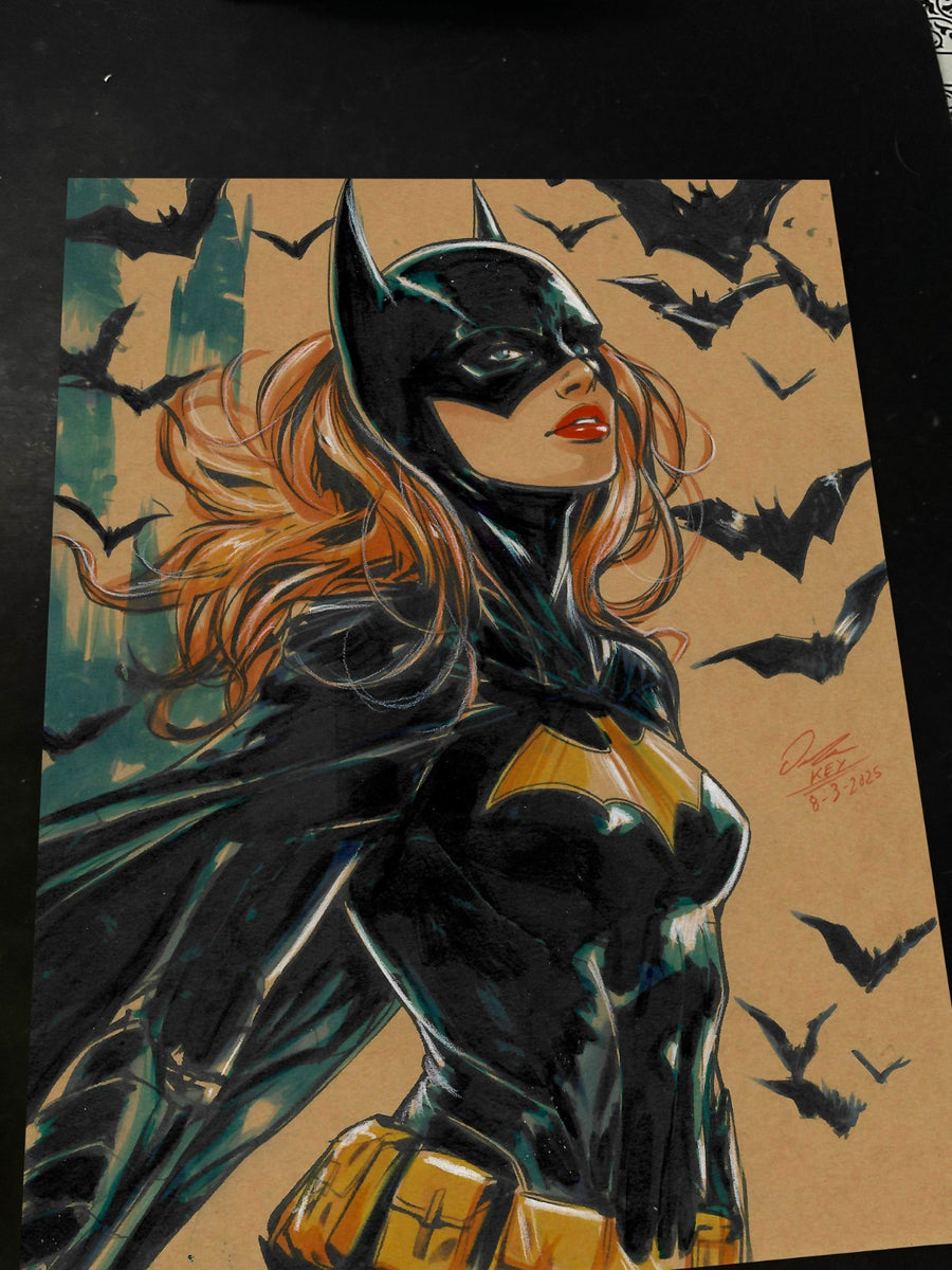 Batgirl Art Print Signed 8.5x11 | Art by Keyeske