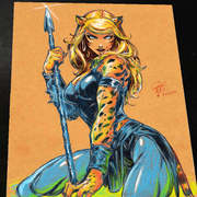 Jungle Girl Art Print Signed 8.5x11 | Art by Keyeske