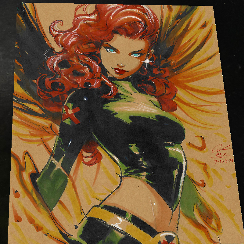 Jean Grey - X-Men art print by Keyeske