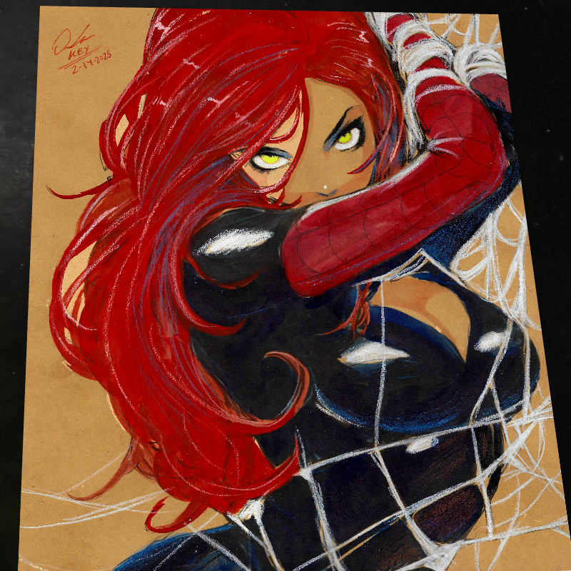 Mary Jane Watson - Marvel art print by Keyeske