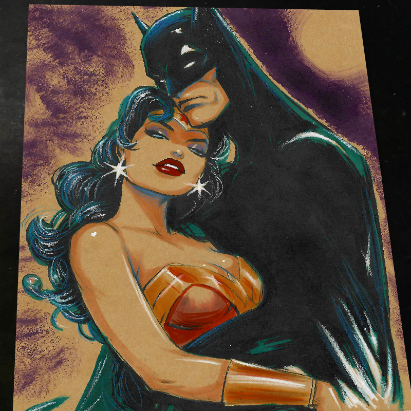 Batman Art Print Signed 8.5x11 | Art by Keyeske