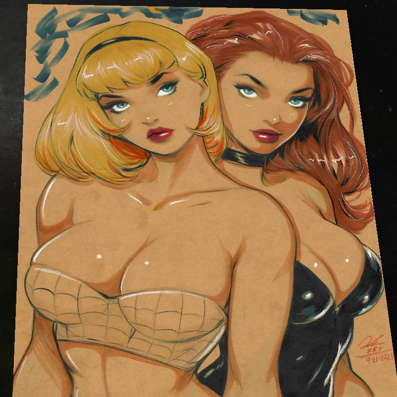 Gwen Stacy Art Print Signed 8.5x11 | Art by Keyeske