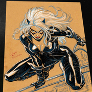 Black Cat - Marvel art print by Keyeske