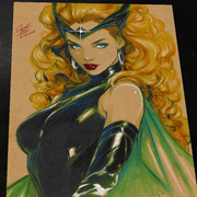 Enchantress Art Print Signed 8.5x11 | Art by Keyeske