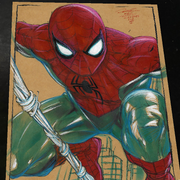 Spider-Man Art Print Signed 8.5x11 | Art by Keyeske