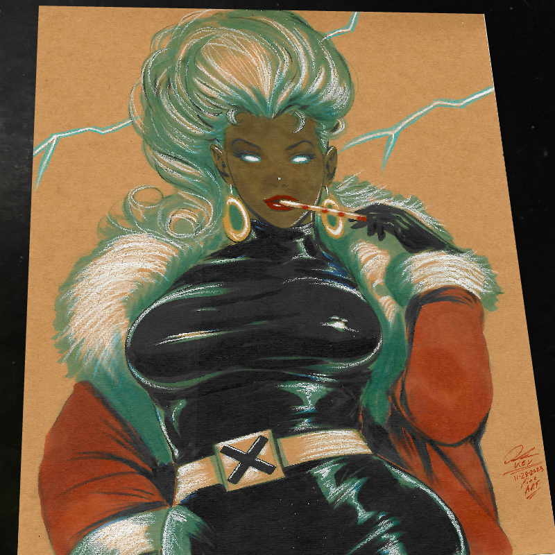 Storm X-Men Art Print Signed 8.5x11 | Art by Keyeske
