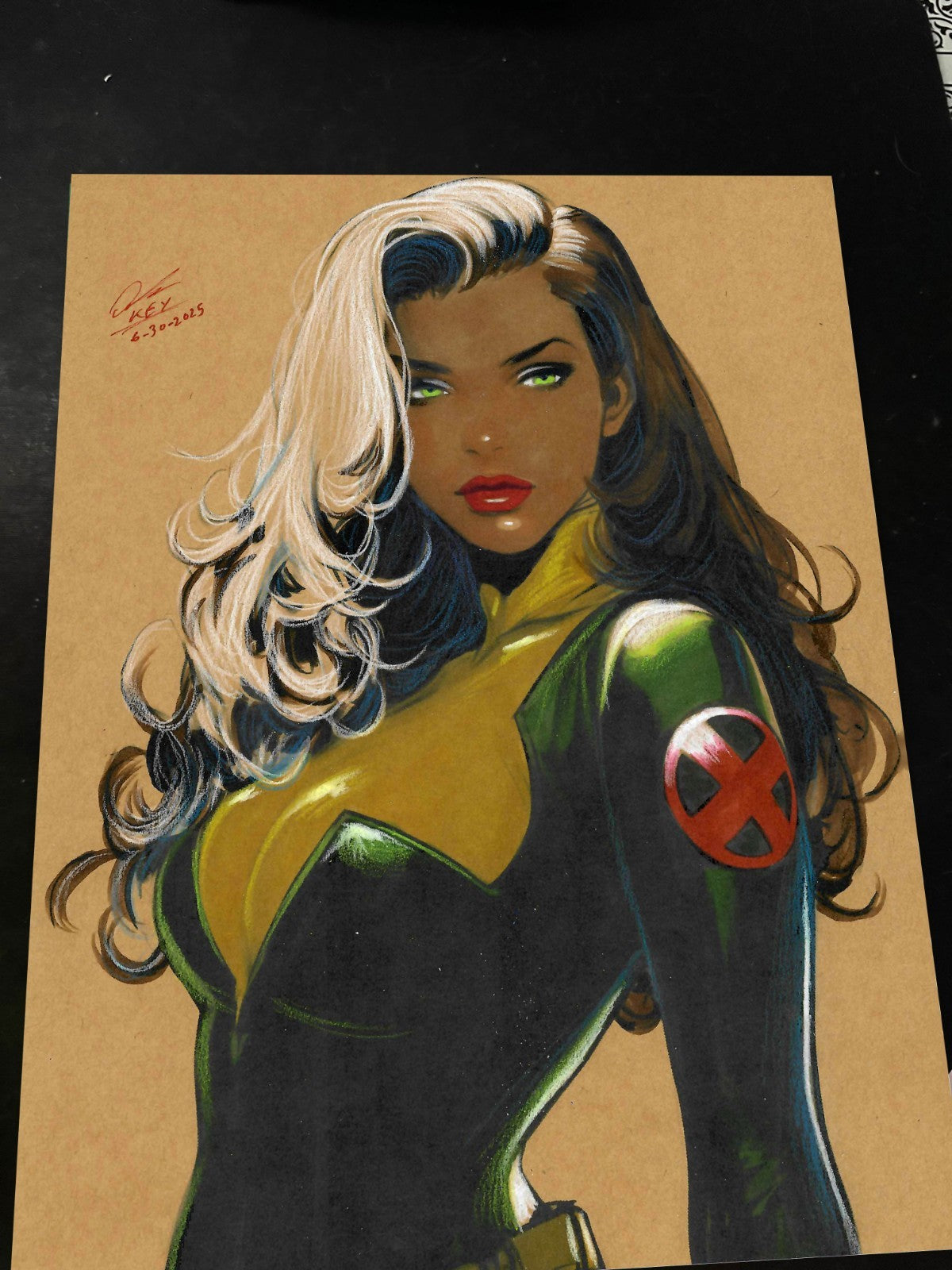 Rogue X-Men Art Print Signed 8.5x11 | Art by Keyeske