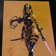 Psylocke Art Print Signed 8.5x11 | Art by Keyeske