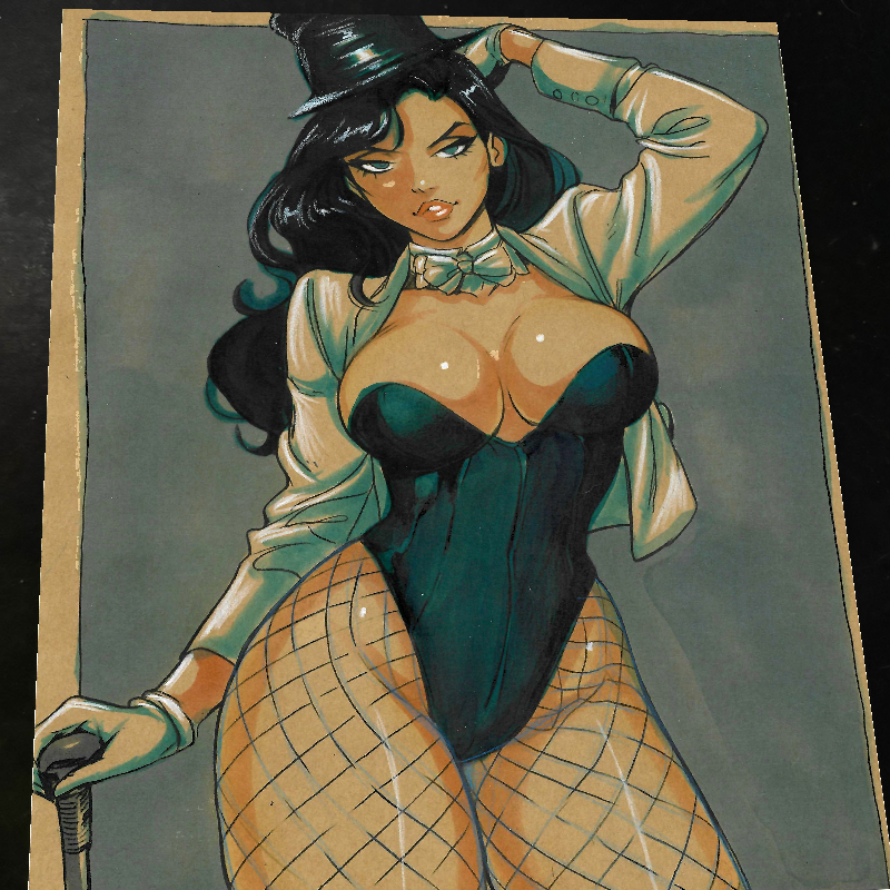 Zatanna Art Print Signed 8.5x11 | Art by Keyeske