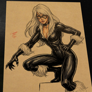 Black Cat - Marvel art print by Keyeske