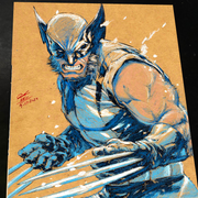 Wolverine X-Men Art Print Signed 8.5x11 | Art by Keyeske