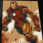 Iron Man Art Print Signed 8.5x11 | Art by Keyeske
